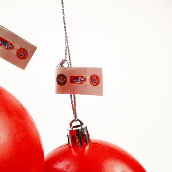 Lot of 3 Ohio State Buckeyes Shatterproof Balls Christmas Tree Holiday Ornaments - Picture 7 of 8